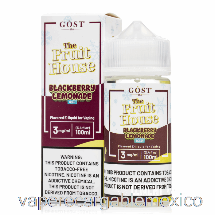 Vape Recargable Limonada Helada De Mora - The Fruit House - Gost Vapor - 100ml 3mg